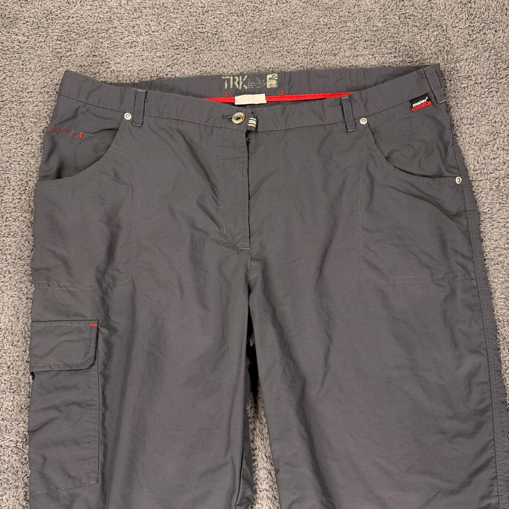 Maier Sports Pants Mens 36 Gray Hiking Cargo Quick Dry Lightweight Gorp Outdoor‎ - Picture 2 of 13